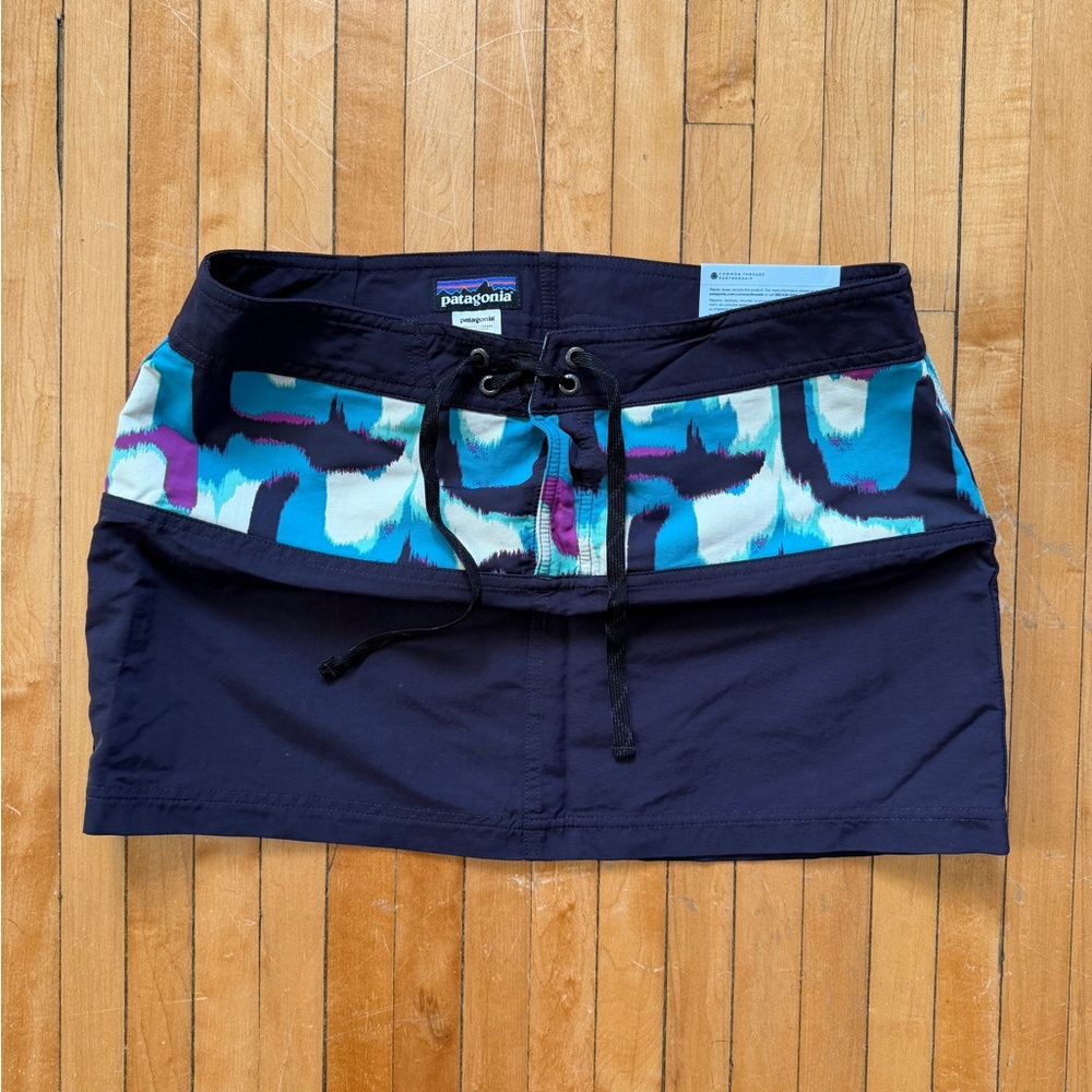 NWT Patagonia Worn Wear W's Board Skirtie Graphite Navy Women’s Sz. 10
